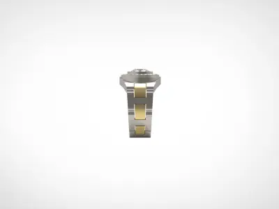 Luxury man Rolex design diamond ring model ror0002 3D print model