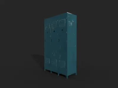 Locker Low-poly 3D model