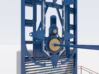 SMART ROTARY CAR PARKING SYSTEM FOR 10 CARS 3D MODEL 3D model