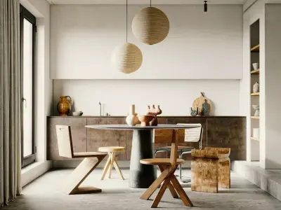 Dining Room Colection 02 for Unreal Engine 3D model