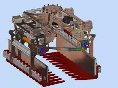 Adjustable bag gripper- Gripper Robot 3D model