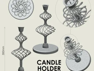 Candle Holder 3D print model