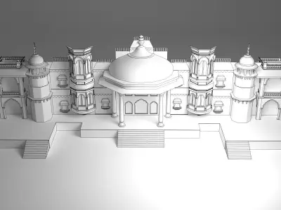 Indian Wedding Stage 3D model