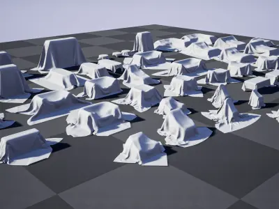 Furniture Cover Pack 54 Meshes 3D model