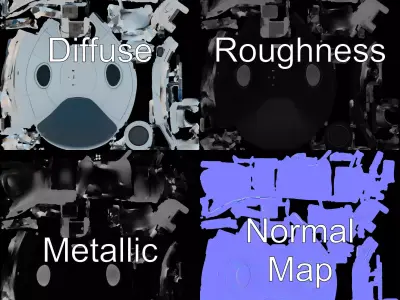 Futuristic Medical Pod Model Pack Low-poly 3D model