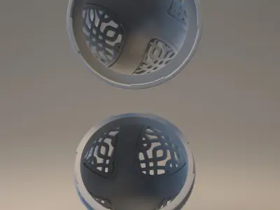 Easter egg with carved ornament - Nummer 01 3D print model