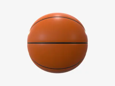 Highly detailed Basketball ball PBR 3D model