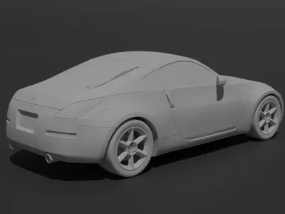 Nissan 350Z 3D print model