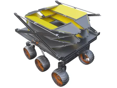 Folding Lunar Rover Mars Rover 3D model