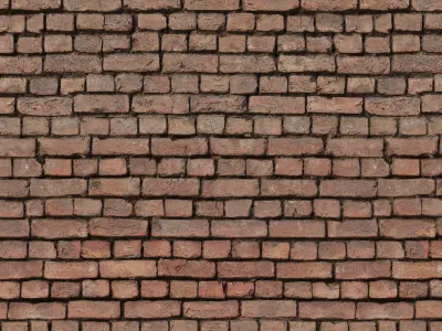 Old Red Brick Wall Texture