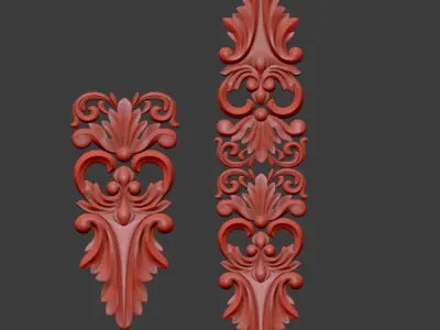 Ornament Gold 05 3D model