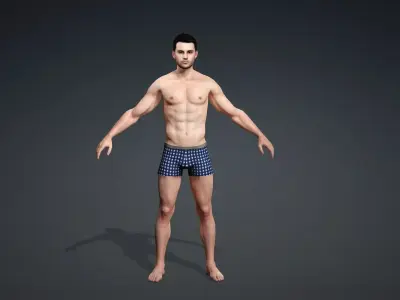 Reallistic Men 3d Model 3D model
