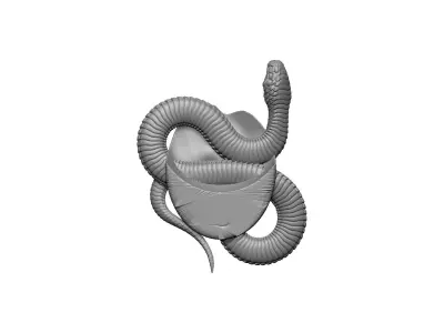 snake  lips 3D print model