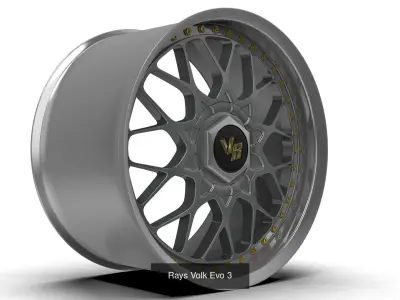 Japan Car Rims Collection 3D Model Pack