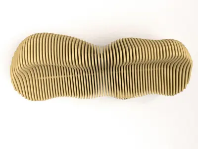 Parametric bench 3D model 01 3D model