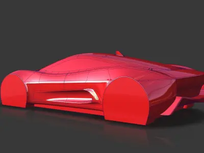 Jaguar CX-75 James Bond 007 Car Concept Speedform 3D model