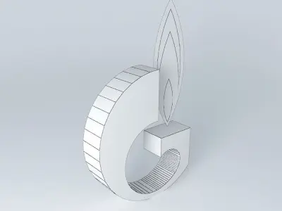 Gazprom letter g Free 3D model
