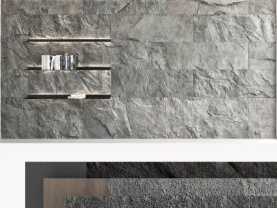 Decorative wall panel set 62 3D model