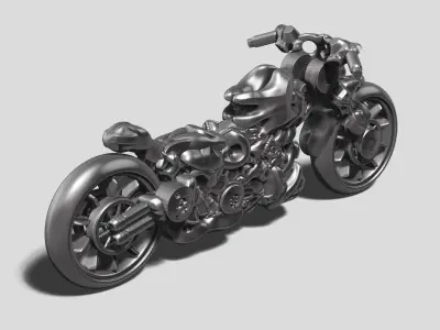 motorcycle robot a01 3d print model  3D print model