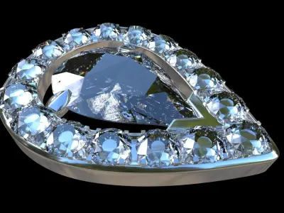 Bracelet Diamonds Free 3D print model