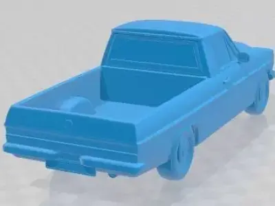 Mercedes Benz 220D W115 Pick Up 1972 Printable Car 3D print model