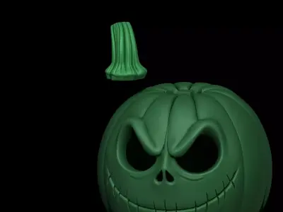 Jack Skellington Pumpkin Halloween Decor  Candy Bowl 3D print model