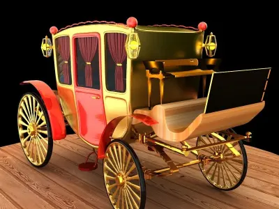 Chinese carriage 3D model