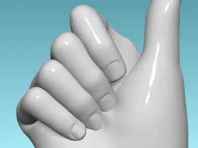  Flower Holding Hand Vase  3D print model