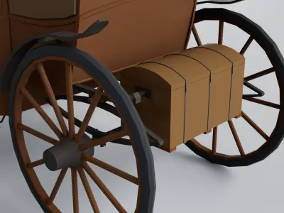 3 Carriage Collection - Game Ready 3D model