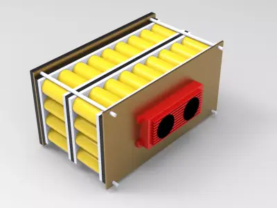 12v  100AH  Lifepo4   Battery  3D model