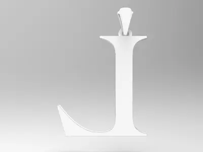 Alphabet Latin L 3D print model