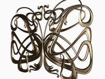 CNC DECOR art nouveau 3D model