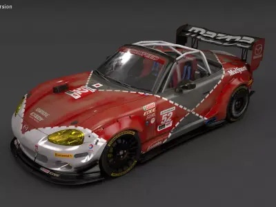 MX-5 NBFL Miata Super GT 3D model
