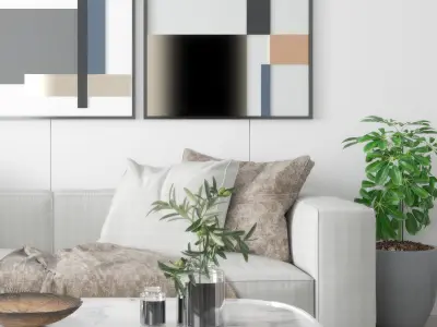 s Modern decorative painting 3D model