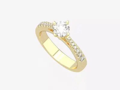 gold ring code 14 3D print model