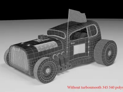 Hot rod 3D model get