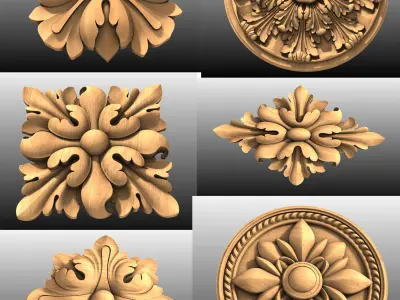 74 stl files collection 3D model