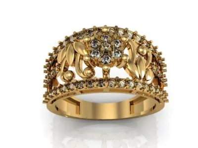 engagement ring 3D print model 26