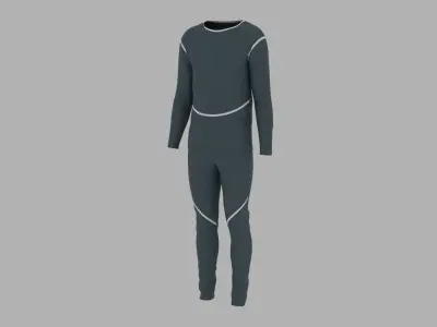 Sport Suit Low-poly 3D model