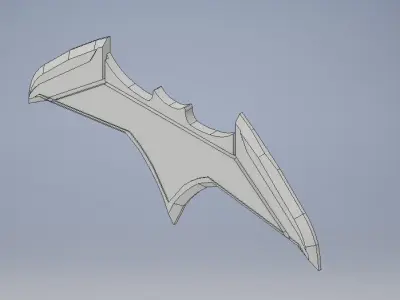 Batarang batman logo Free 3D print model
