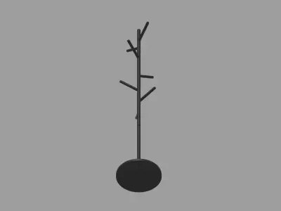 Coat Stand Low-poly 3D model