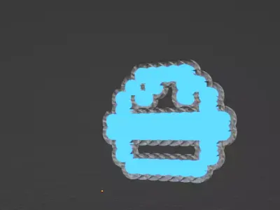 neon sign burger Free 3D model