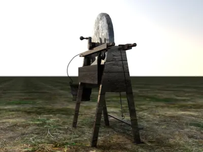 Medieval shapering machine 3D model