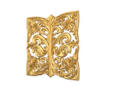 Classic decor ornament carved 46 3D model