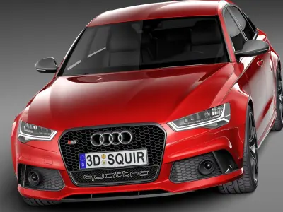 Audi RS6 sedan 2015 3D model