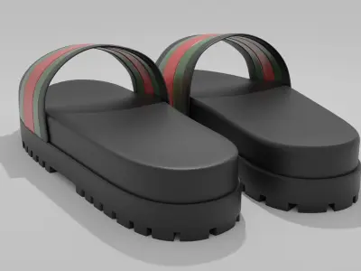 Slide Sandal 3d model  3D model