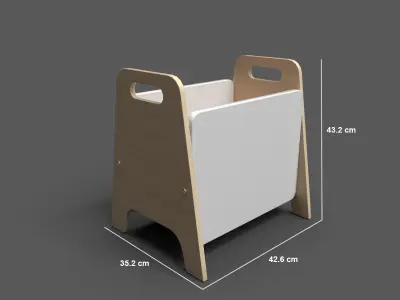 BacPiloo White Low-poly 3D model