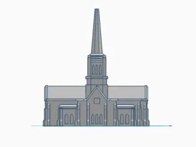 Birmingham England LDS Temple  Free 3D print model