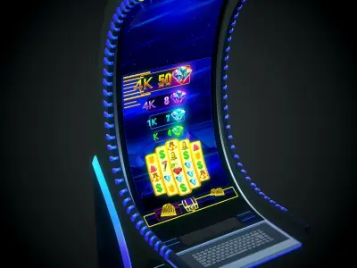 Slot Machine Cashino Games Low-poly 3D model