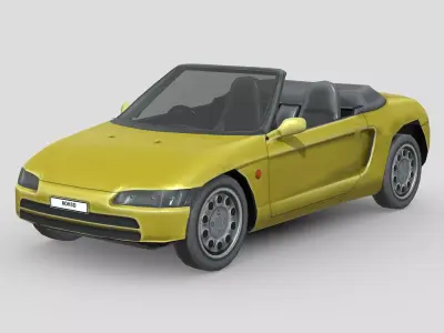 Honda Beat 1995 Low-poly 3D model